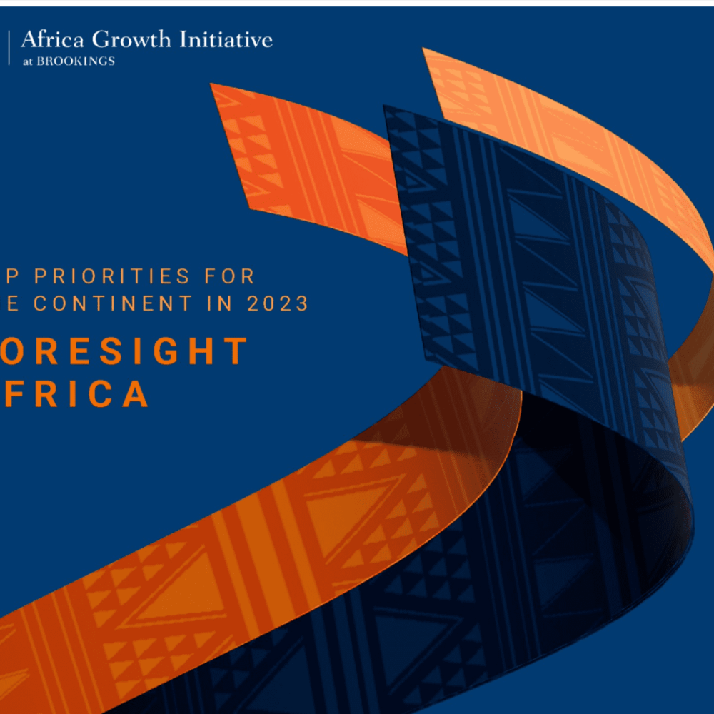 Foresight Africa 2023 presentation image